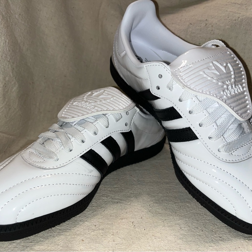 Adidas Samba LT W in a core black and cloud white colorway, Size: 7